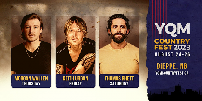 YQM Country Fest: Morgan Wallen, Keith Urban & Thomas Rhett - 3 Day Pass at Keith Urban Concert Tickets